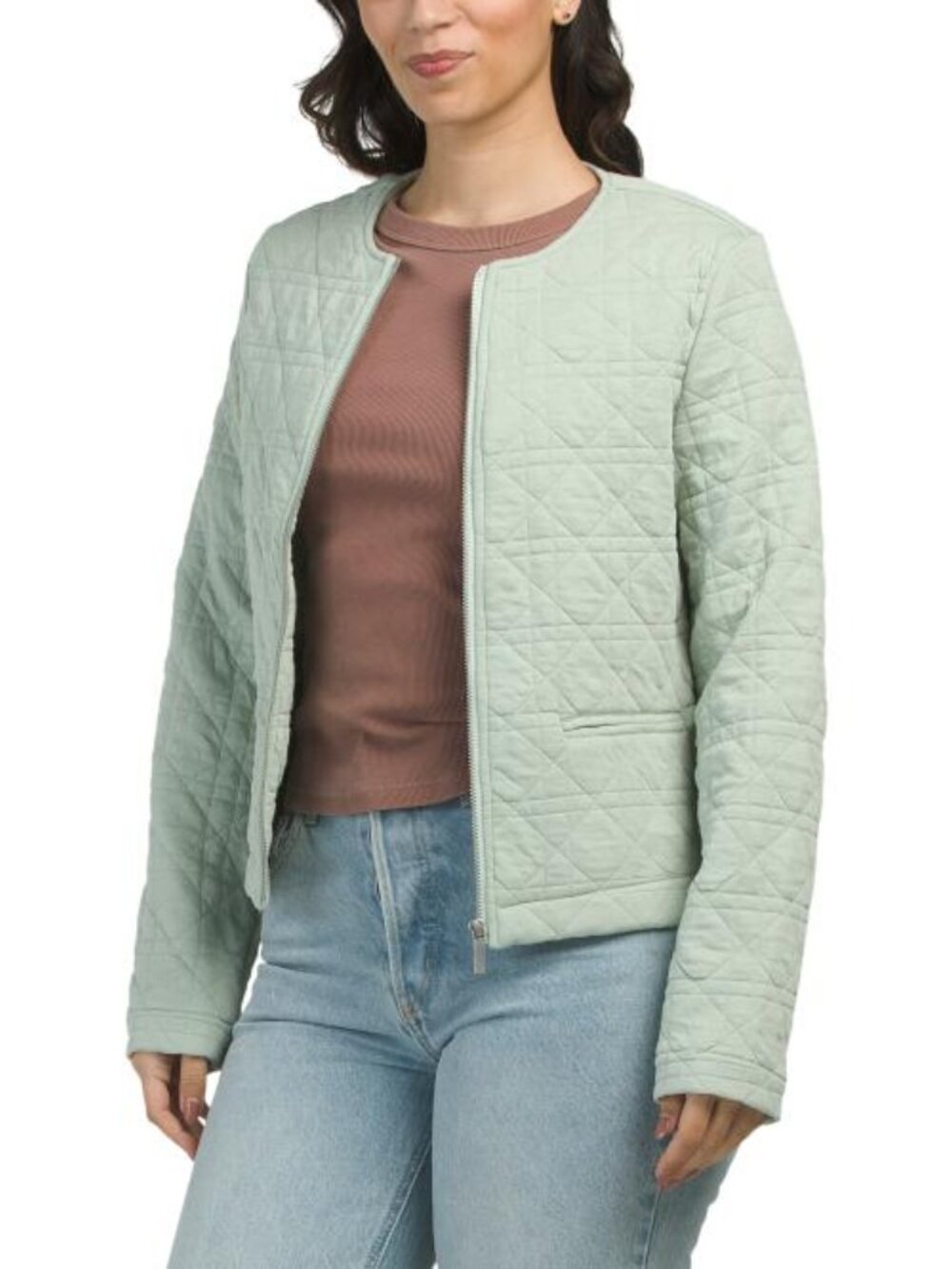 BAGATELLE COLLECTION Zip Up Quilted Jacket